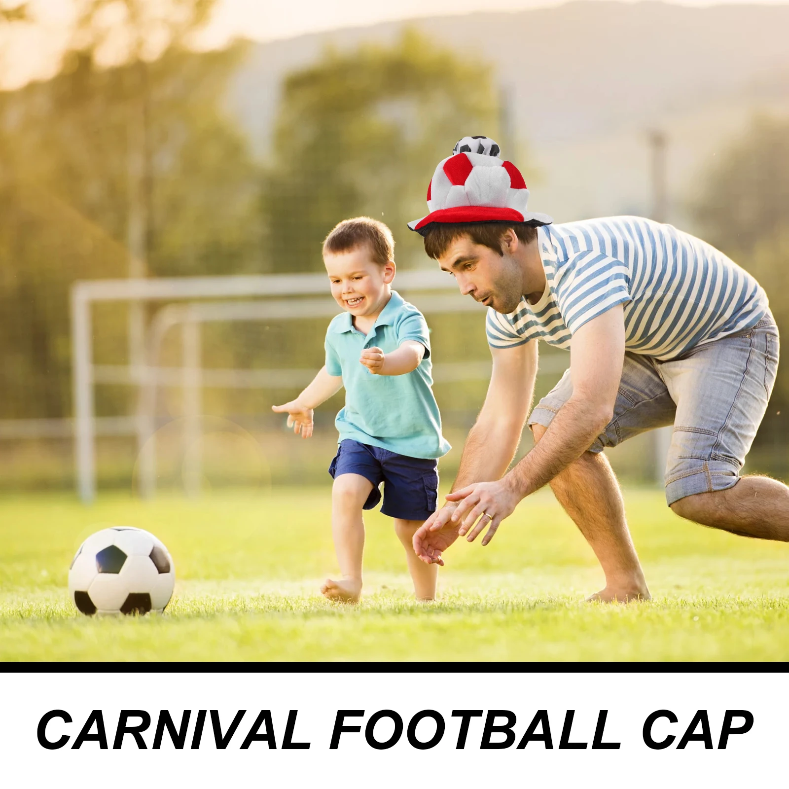 

Trendy Soccer Cap Football Game Hat Breathable Headwear for Parties Celebrations Night Events