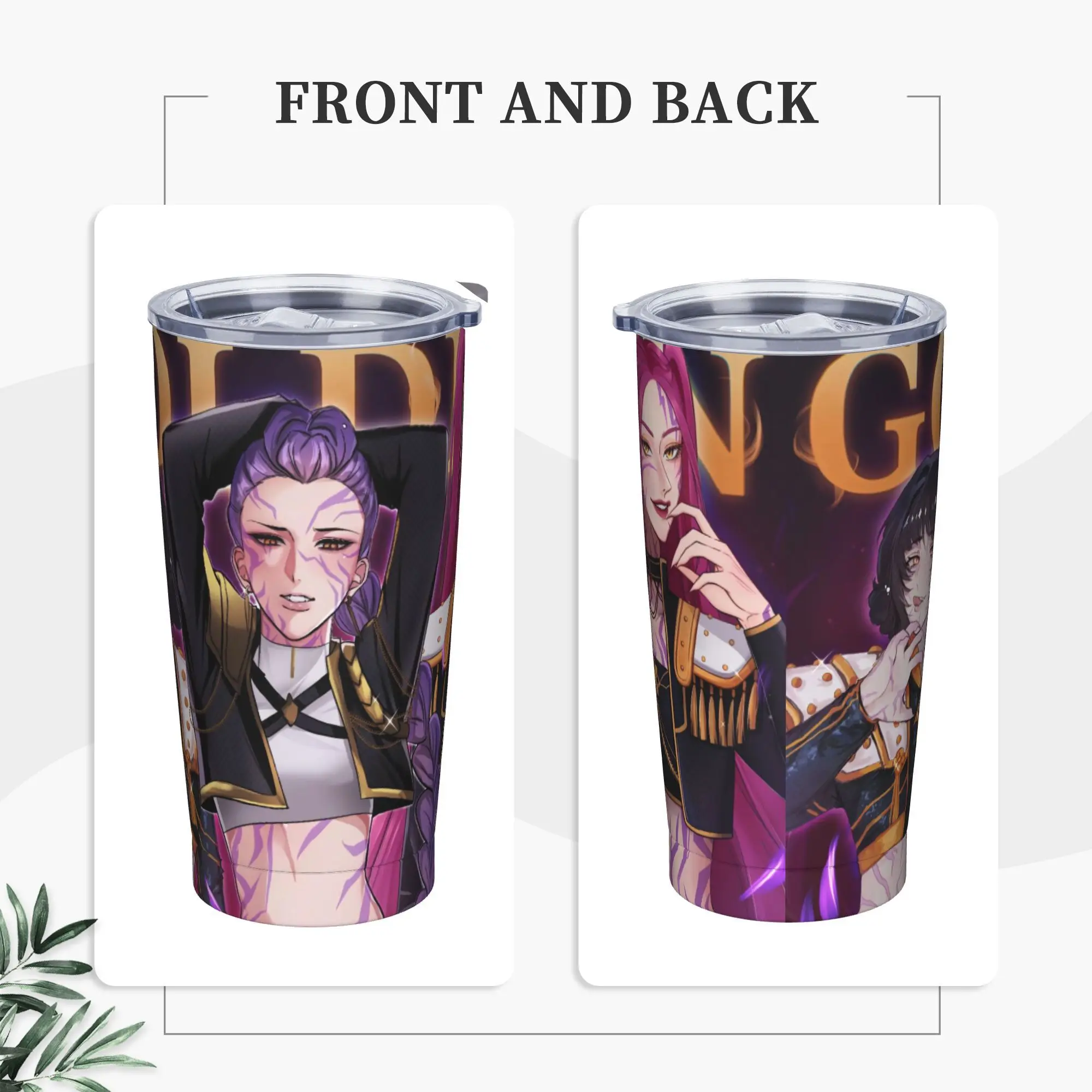 

Stainless Steel Tumbler Golden Huntrix Girl Kpop Demon Hunters Thermal Mug Heat Preservation Hot Drinks Mugs Cup Water Bottle