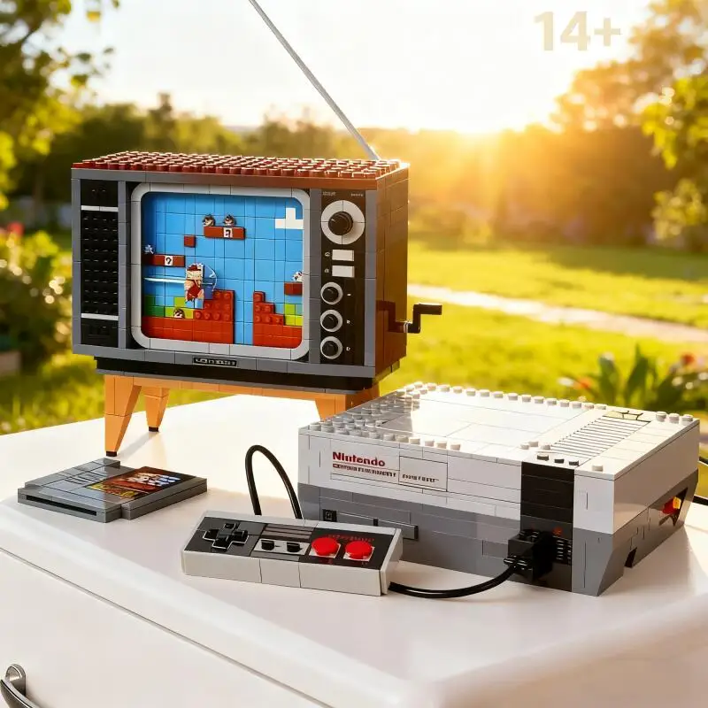 2651 Uds. 2025 Ideas Super NES TV consola de juegos modelo Moc bloques de construcción modulares figuras de acción juguete educativo para niños 71374