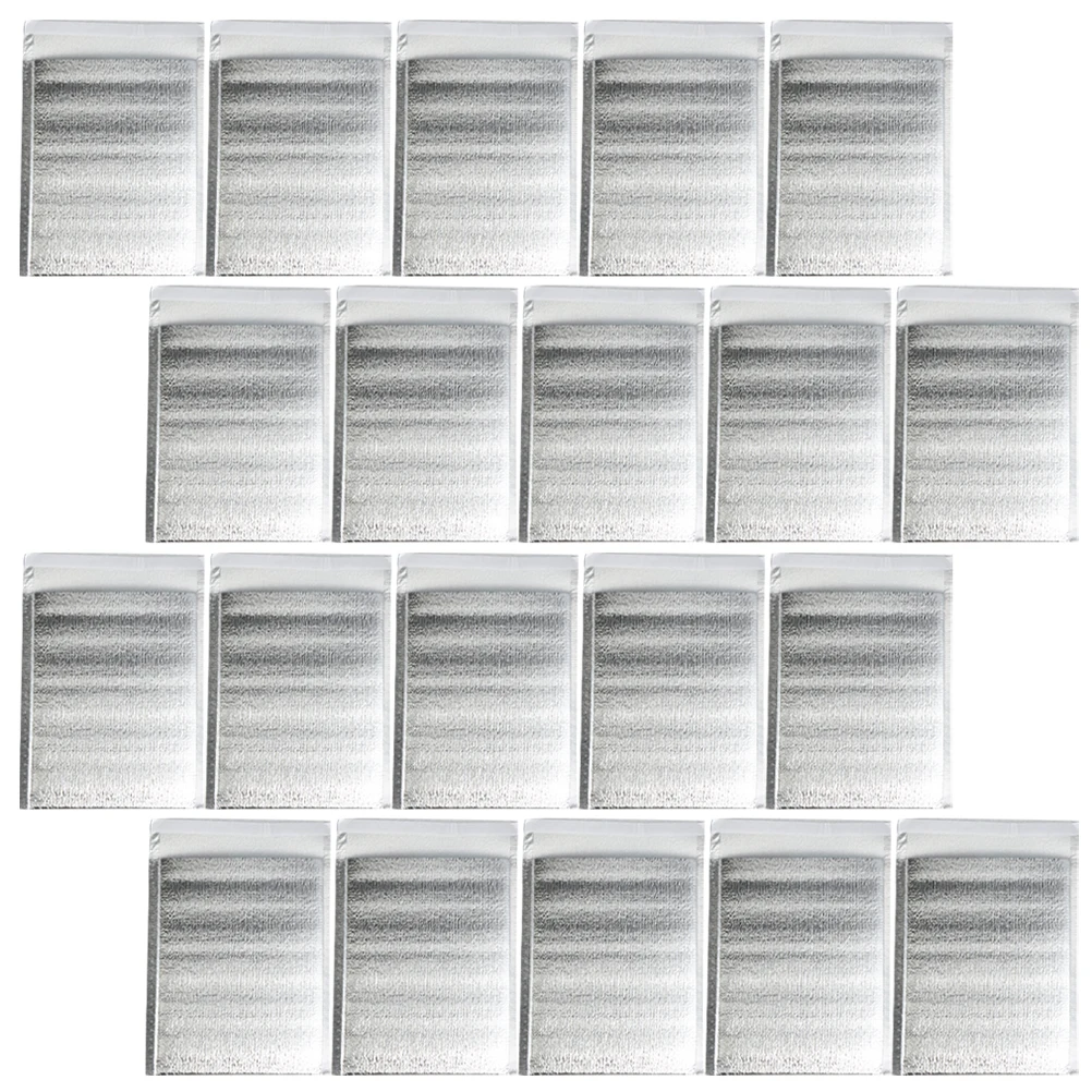 

100pcs Insulated Food Bags 15x20cm Aluminum Foil EPE Foam Portable Takeout For BBQ Long Use Thermal Storage