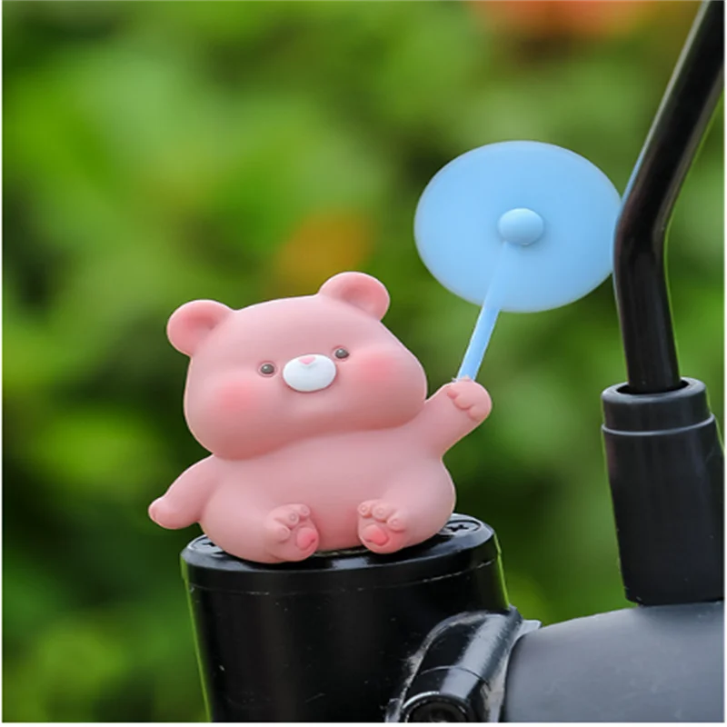 Little Yellow Duck New Cute Windmill Car Decoration Electric Bicycle Network Red Car Decoration