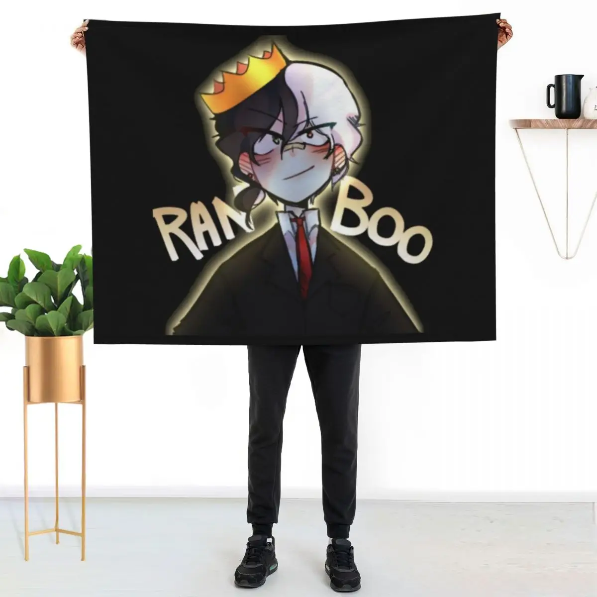 

Ranboo Throw Blanket Color Fast Cozy Throw Blanket