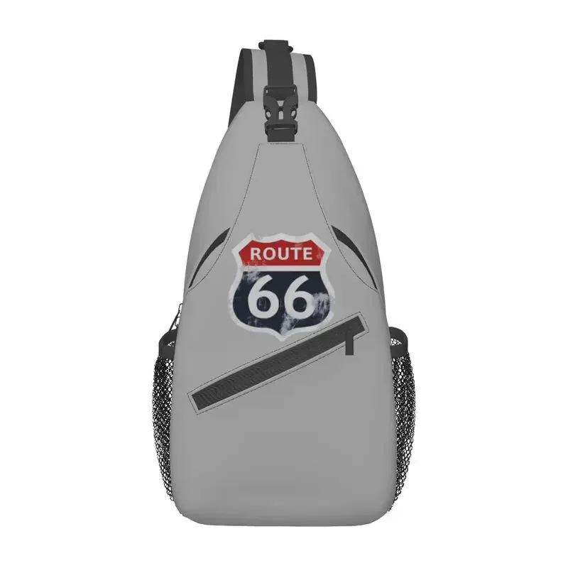 

Custom Route 66 California Sign USA Sling Bags for Men Cool Shoulder Crossbody Chest Backpack Travel Hiking Daypack