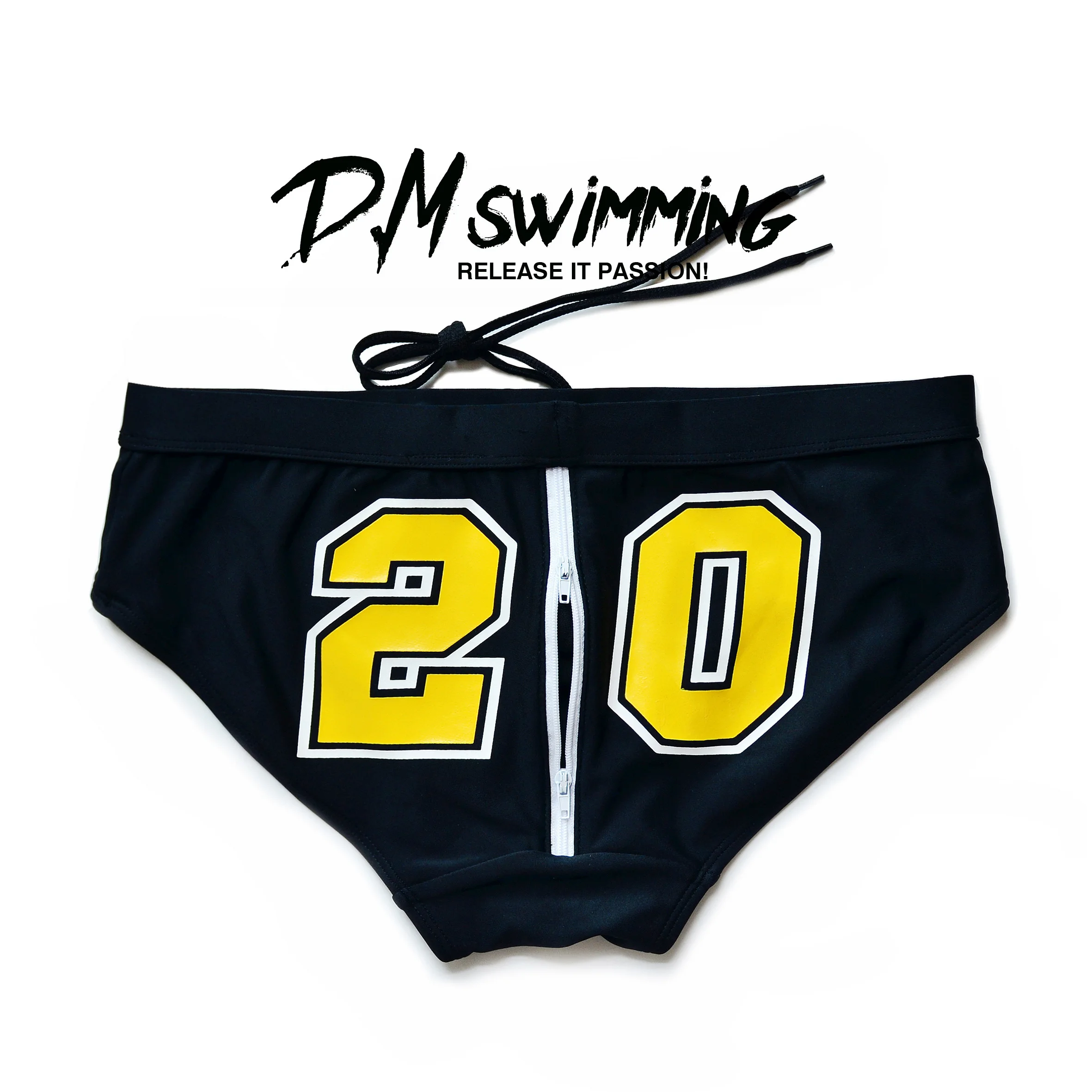 Gay Couple Underwear Fashion Mens swimming briefs low waist Sexy zipper triangle swimming trunks letters party hot spring trunk