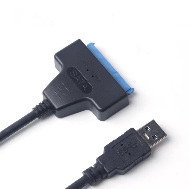 Kabel SATA Ke USB 3.0 2.0 22 Pin Adaptor untuk HDD Eksternal 2.5 Inci Transfer Hard Drive SSD Hingga 6 Gbps Kabel USB 3.0 Ke Sata III