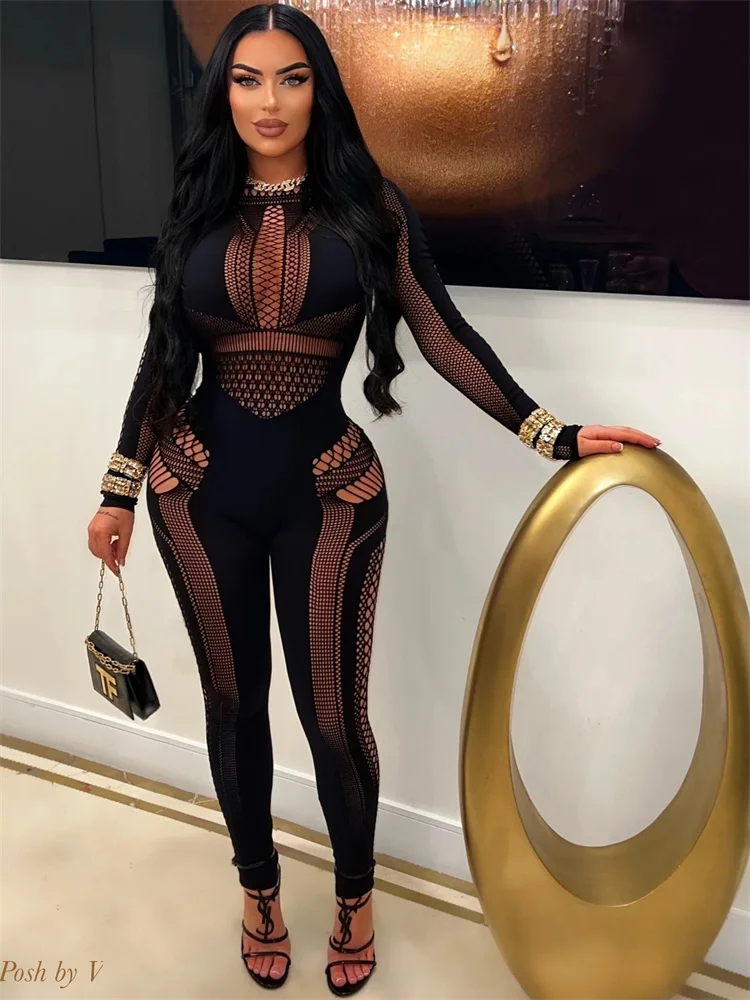 Wmstar Jumpsuit Women Wholesale Sexy High Strech Stitch Thick That Can Be Worn Outside and Tight One Piece Pantsn Dropshopping