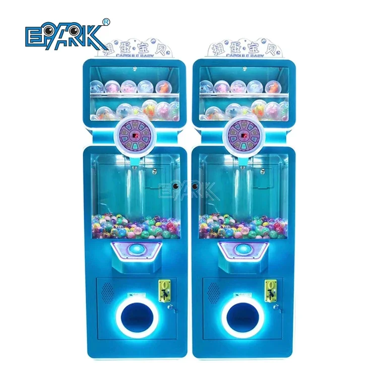 Blue Capsule Toy Vending Gacha Machine Gashapon/Gumball Machine/Mini Candy Dispenser Gumball Machine