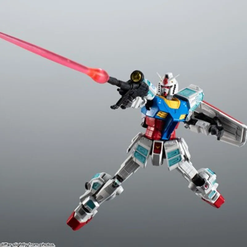 بانداي حقيقية روبوت الأرواح أنيمي الشكل RX-78F00/E جاندام ألعاب شخصيات الحركة لصبي أطفال هدية تحصيل نموذج الحلي