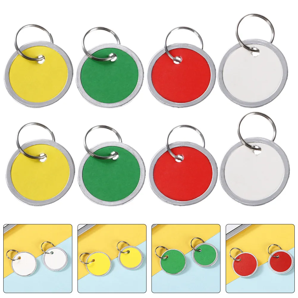 150Pcs Round Keymarks Colorful Label Tags Multi-Use for Keys Luggage Identifier Compact Portable Key Accessories