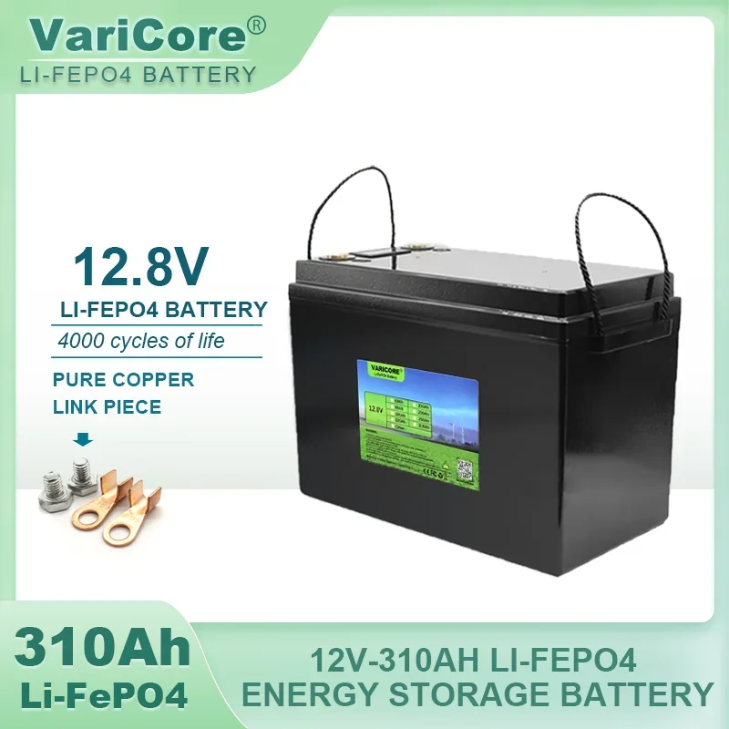 12V 200Ah 120AH LiFePO4 Battery 12.8V Lithium Batteries 4000 Cycles For Campers Golf Cart Off-Road Off-grid Solar Wind Tax Free