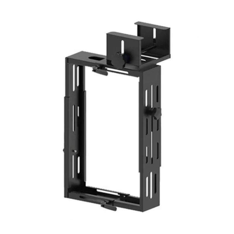 Adjustable Under Desk PC Case Bracket Metal Lifting Table Computer Chassis Rack Hanging Mid Tower Stand Computer Cases Organizer