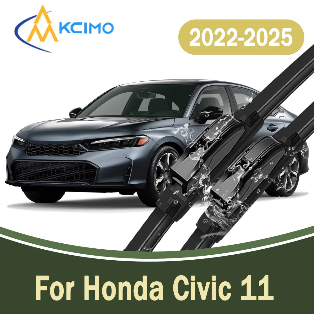 

All-Weather Front Windscreen Wiper Blades For Honda Civic 11 2022-2025 Silent High Quality Car Windshield Replacement Parts 2Pcs