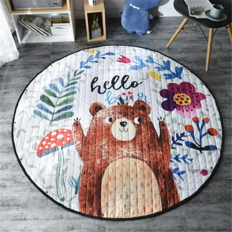 

Animal Cartoon Creative Design Pattern Home Toy Storage Bag Children's Game Pad Crawling Pad Toy Storage Bag Room Decoration