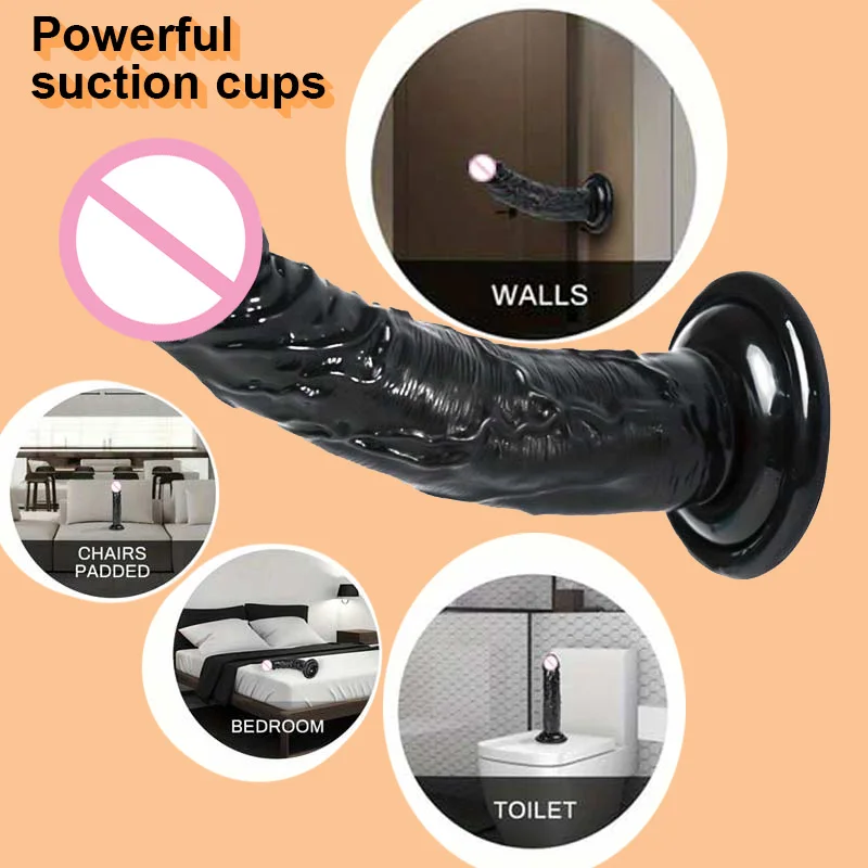 Realistic G-Spot Jelly Dildo Silicone Penis with Suction Cup Butt Plug Anal Toys Sex Toys for Women Female Masturbation Pussy