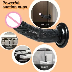 저렴한 여성 에로틱 한 항문 5 색 큰 투명 딜도 흡입 컵 젤리 거시기 성 장난감 부드러운 음핵 질 자위기 음경 8 최고의 판매 큰 음경 딜도 여성을위한 딜도 -11