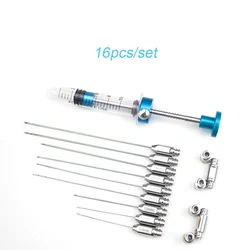 Fat Inflitration Cannula Fat Transfer Cannula Aspiration Cannula Metal Cap Syringe Cosmetology Micro Cannula liposuction tool