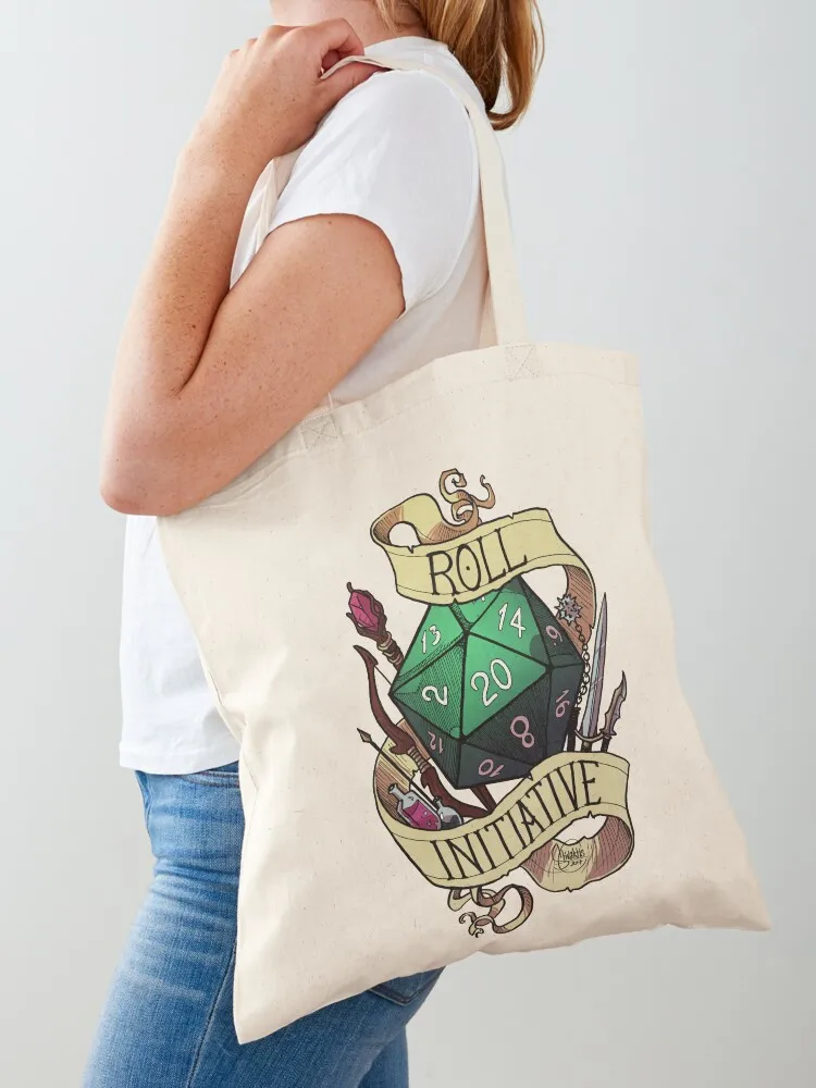 

Roll Initiative Tote Bag bag for beach Shopper shopping cart bags tote bags aesthetic