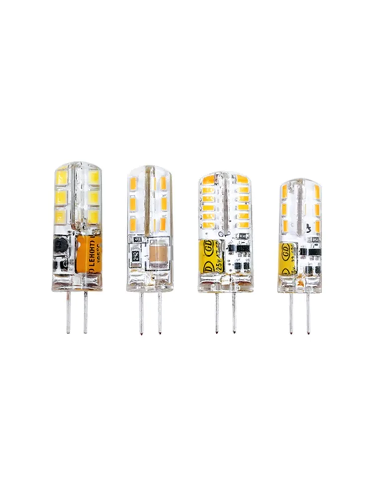 G4 AC12V AC 220V LED ampoule 24 32 48 64 96 104LED s SMD 3014 LED lampe de maïs pour lampe en cristal LED projecteur ampoules blanc chaud froid