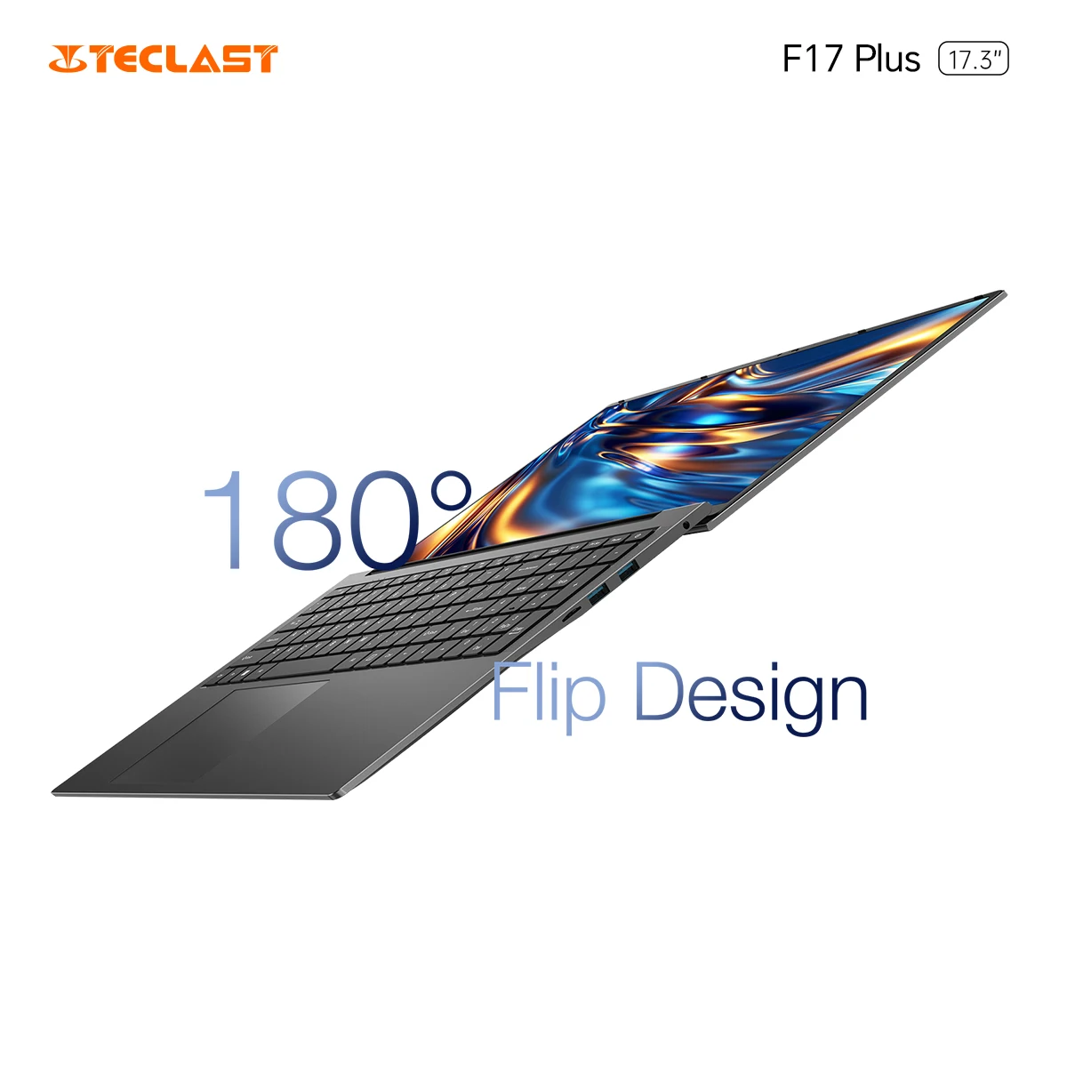 Teclast F17Plus 17.3 inch Laptop Intel N95 16GB RAM 512GB SSD Windows 11 Notebook 180° Flip Computer Backlit Keyboard mini-HDMI