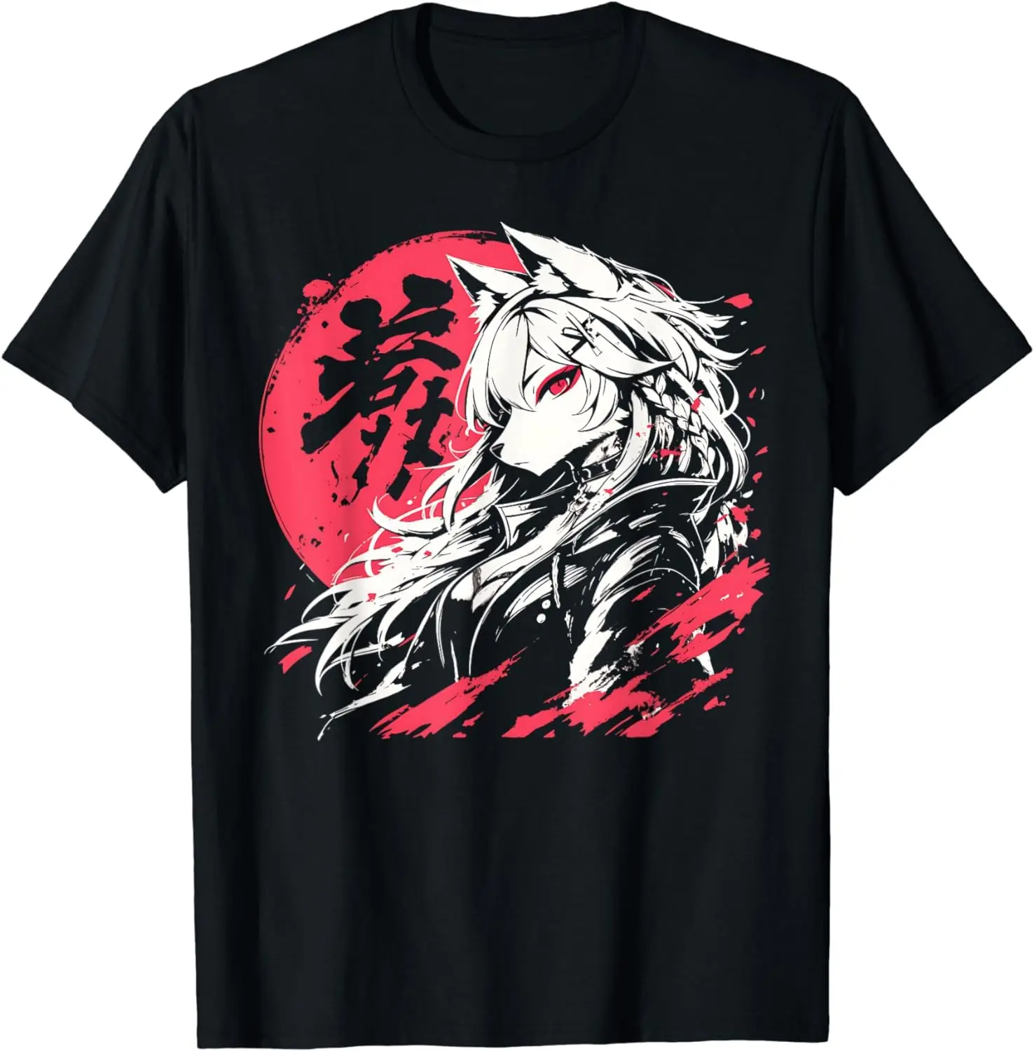 Goth Grunge Demon Anime Furry Wolf Horror Alt Aesthetic T-Shirt Unisex T-shirts For Men Women Summer Tees Vintage Oversized