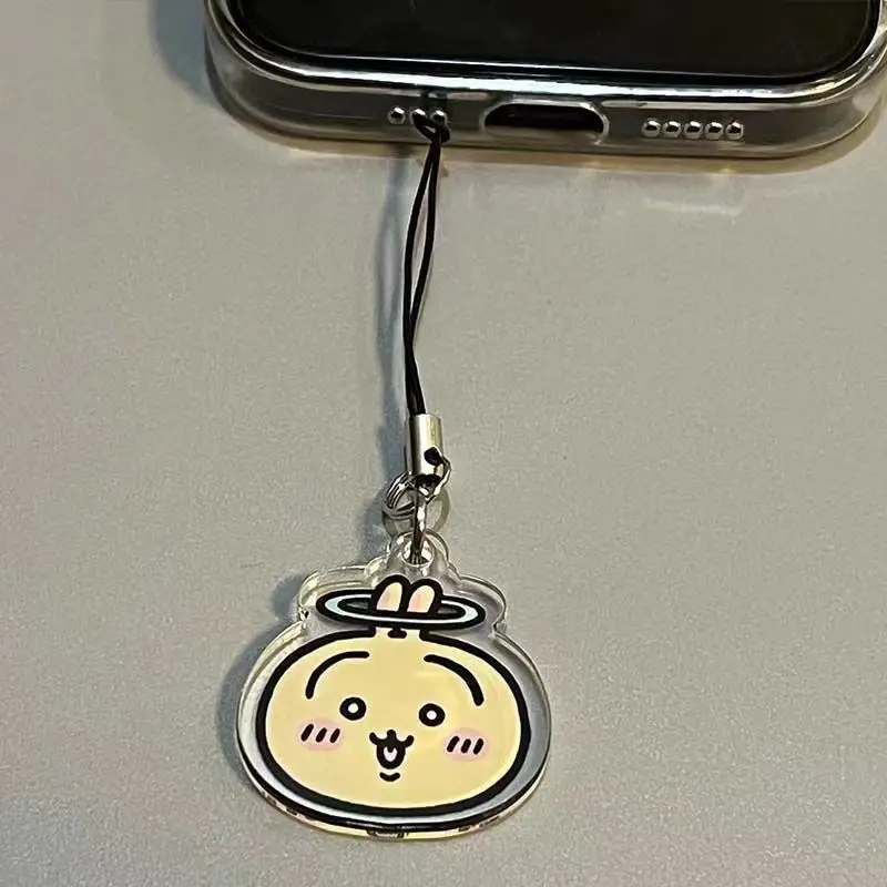 Kawaii Hachiwares Mobile Phone Chain Cute Usagi Chiikawas Acrylic Mobile Phone Rope Pendant School Bag Stationery Bag Pendant