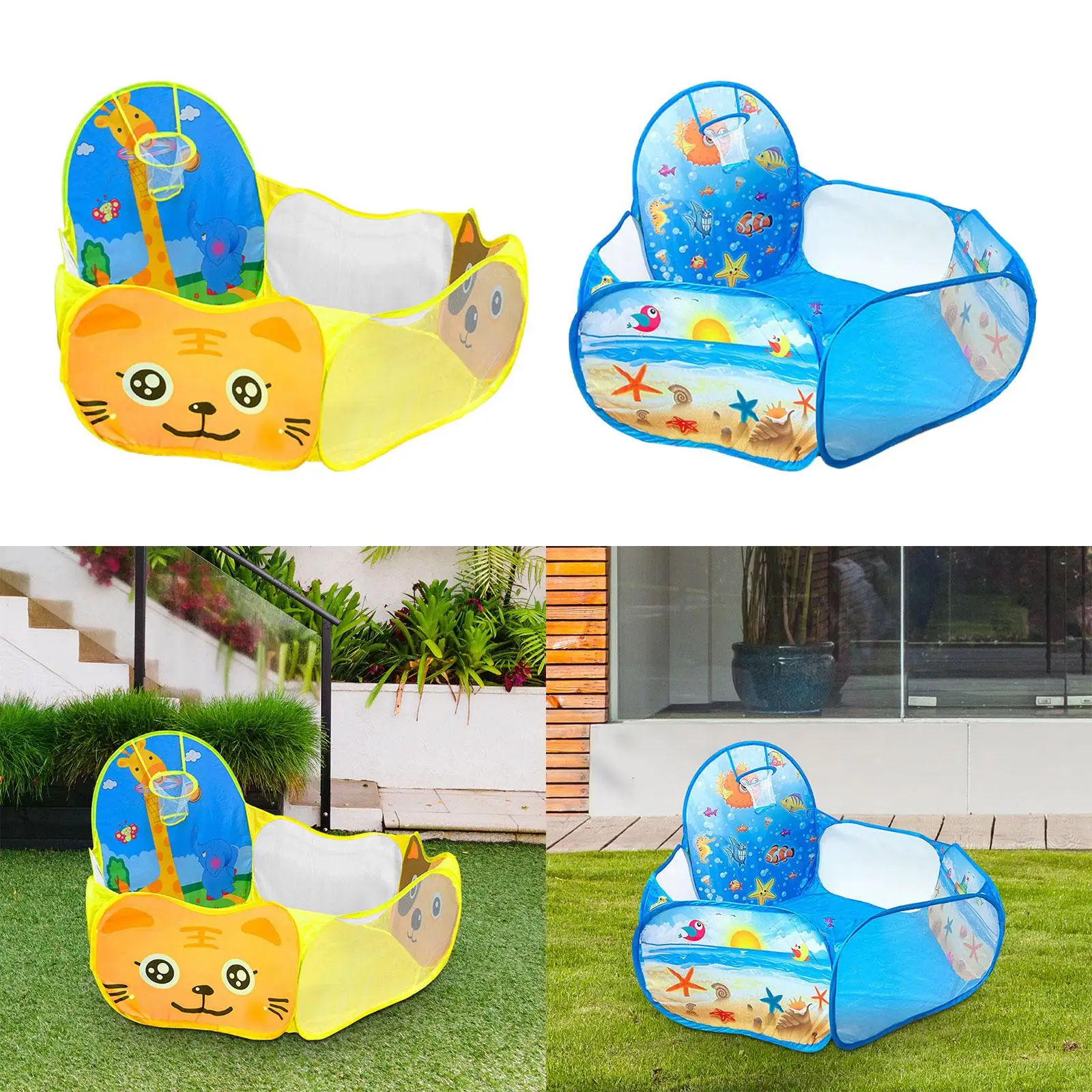 Tente de jeu de balle pour enfants, tente pliable, clôture cadeau, balles portables non incluses
