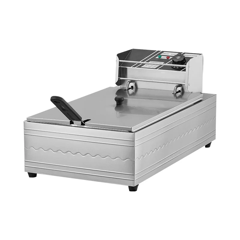 

Commercial fritters machine Large capacity tofu skewers Stainless steel thickened electric fryer