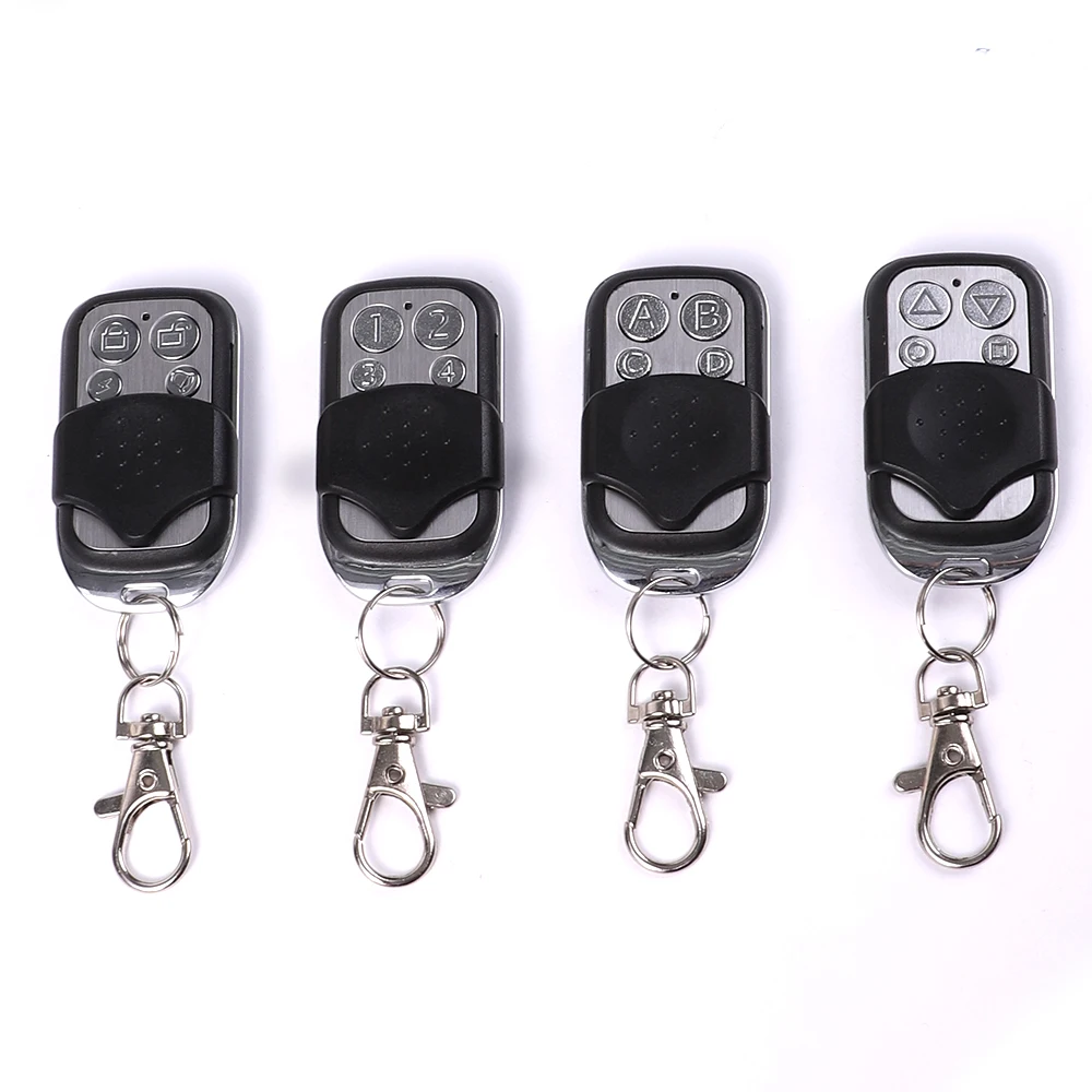 4 Buttons 433 Mhz Garage Gate Door Opener Duplicator Copy Remote Controller 433.92MHZ Remote Control Clone Cloning Code Car