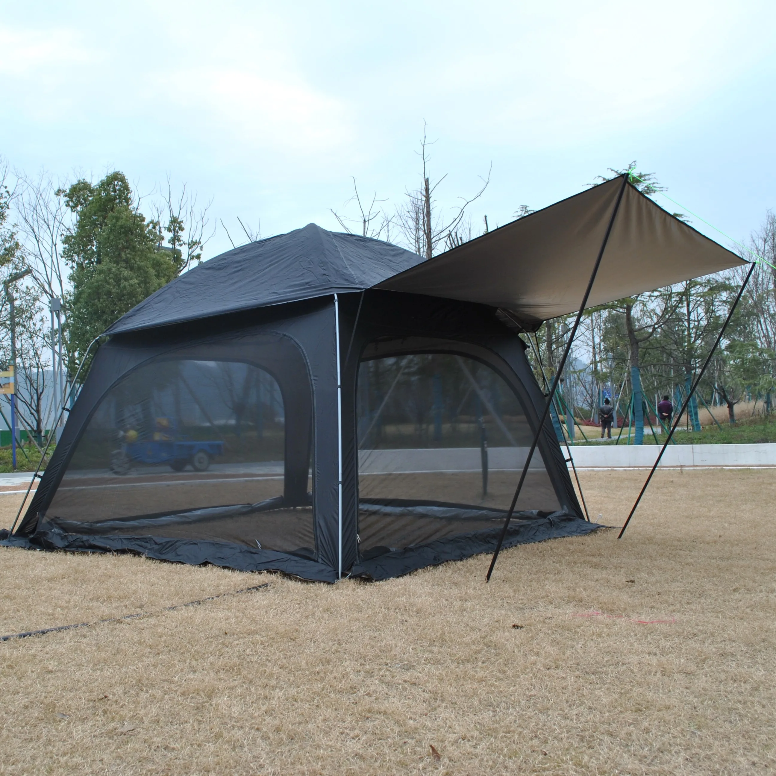 Large 6-Person Multifunctional Double-Layer Fortress Tent Canopy Self-Driving Travel Camping Overnight Outdoor shelter