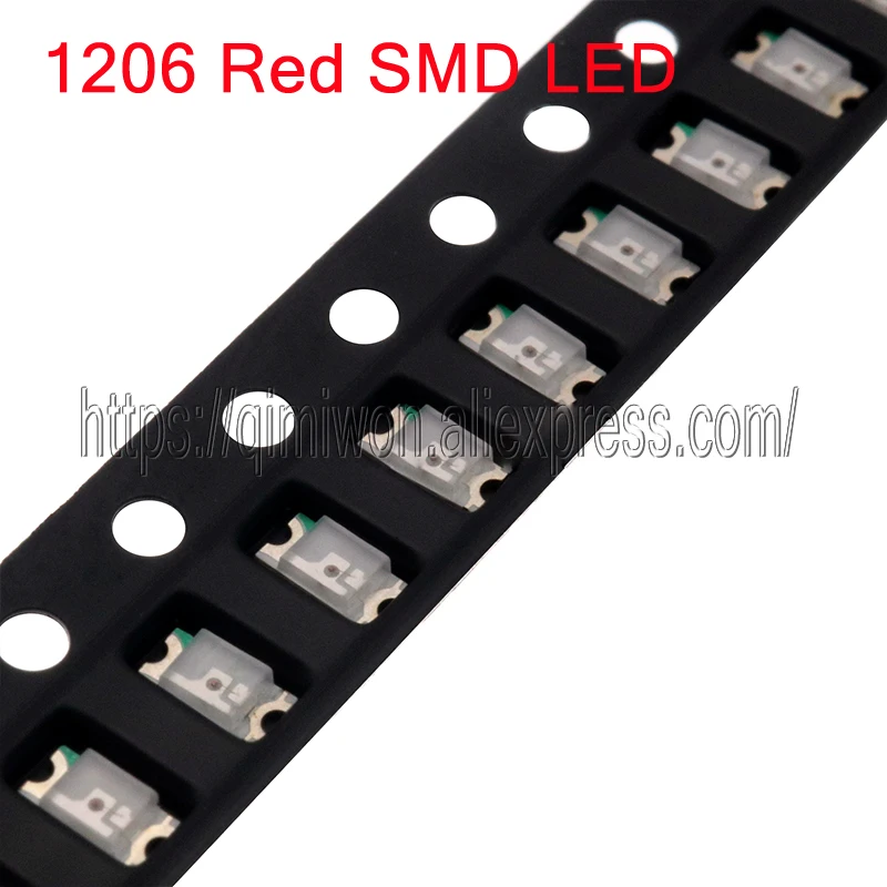 1000pcs 1206 Red Orange LED lamp beads SMD LED