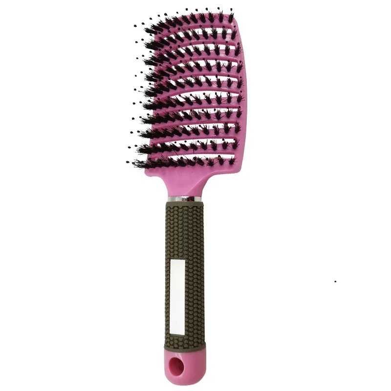 Haarborstel Ontwarrende Haarborstel Varkenshaar & Nylon vrouwen Nat Krullend Haar Hoofdhuid Massage Kam Salon Kappers Styling Tools