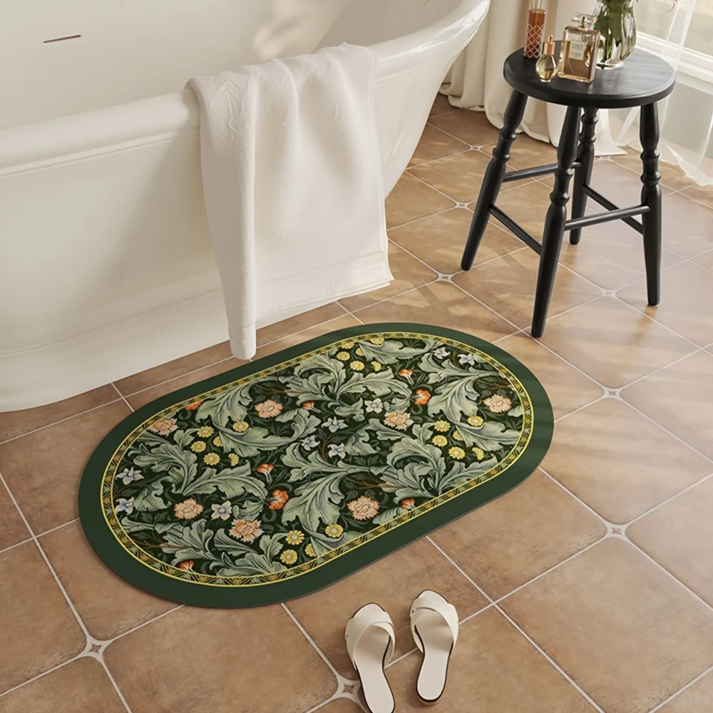 

1pc Premium American Diatom Mud Floor Mat - Super Absorbent, Non-slip & Anti-skid, Rapid Drying - Stylish for Bedroom, Bathroom,