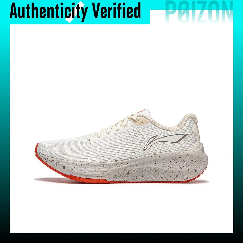 Li Ning Version 2.0 Cushioning Slip Resistant Abrasion Resistant Breathable Low top Running Shoes Men's White ARSU009-8