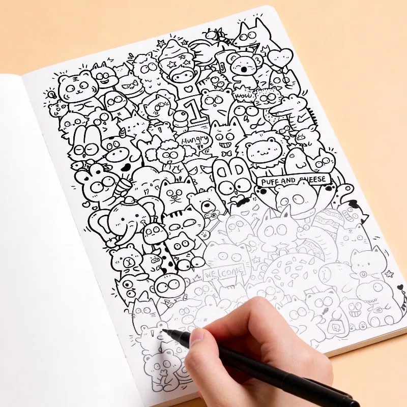 A Decompression and Fun Coloring Graffiti Art Book 21 Vivid and Funny Patterns Suitable for Teenagers and Adults As Art Gifts