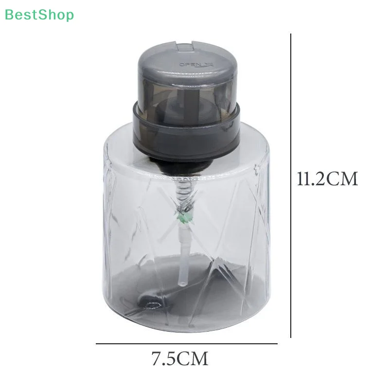 ★ ★ ★ Pusty Dozownik Pompka Manicure Paznokci Środek do Czyszczenia Usuwania Makijażu Pojemnik Butelka z Pompką Wielokrotnego Użytku Zamykana