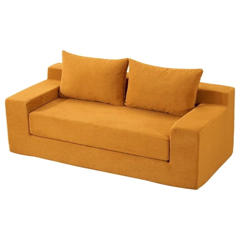 Fabric compression sofa rental room small apartment living room double sofa folding