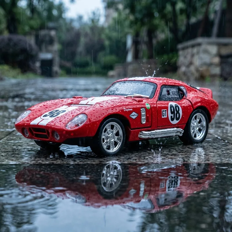 1:32 Shelby Cobra Daytona Coupe #98 Racing Livery Edition Alloy Metal Diecast Model Car Home Decoration Collectibles Hobby Gifts