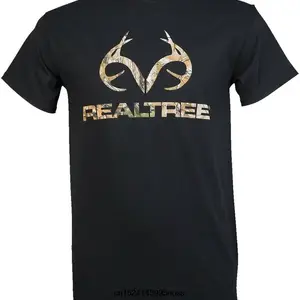 Kurzarm-T-Shirt für Männer, 100% Baumwolle, schwarz, mit Camo-Logo, wählen Sie Größe 12 Hauptverkauf Royal Shirt - №7