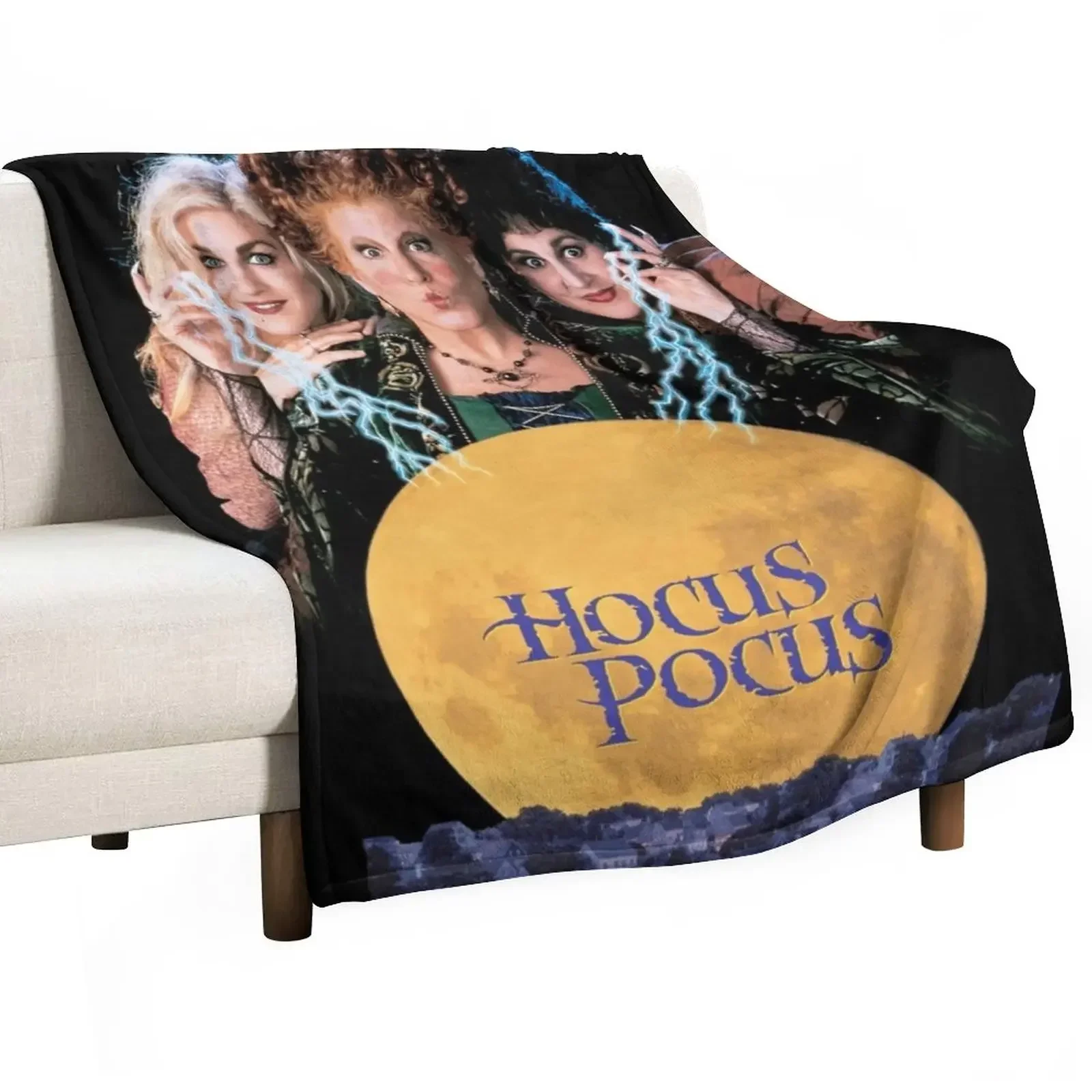 

logo hocus magic pocus Throw Blanket Sofas Furry Blankets