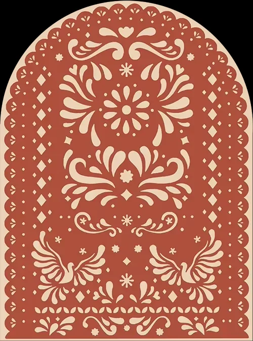 Mehofond Custom 2-Sided Mexican Cielito Lindo Fiesta Girl Birthday party Baby Shower Cover Chiara Arch Background Decor Backdrop