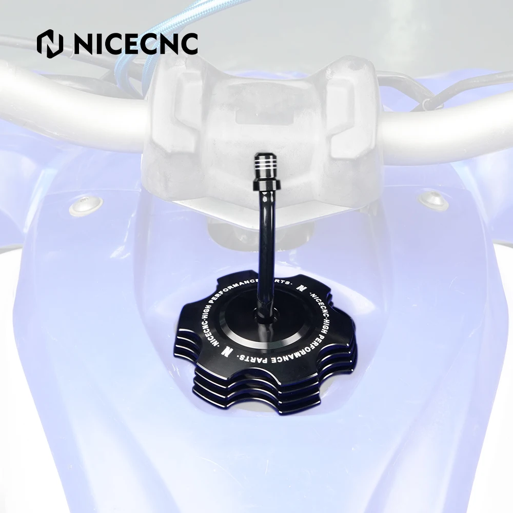 NICECNC Für Yamaha YFZ450R YFZ 450 2009-2023 Öl- und Benzintankdeckel Kraftstoffabdeckung zur Leckagevermeidung Aluminium ATV-Zubehör – Detail 20