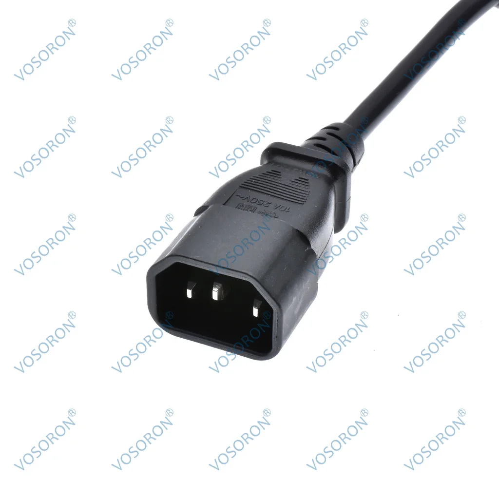 C14-C13 Extension Power Cord, IEC 320 C13 Female to C14 Male with 10A On/Off Switch Power Adapter Cable
