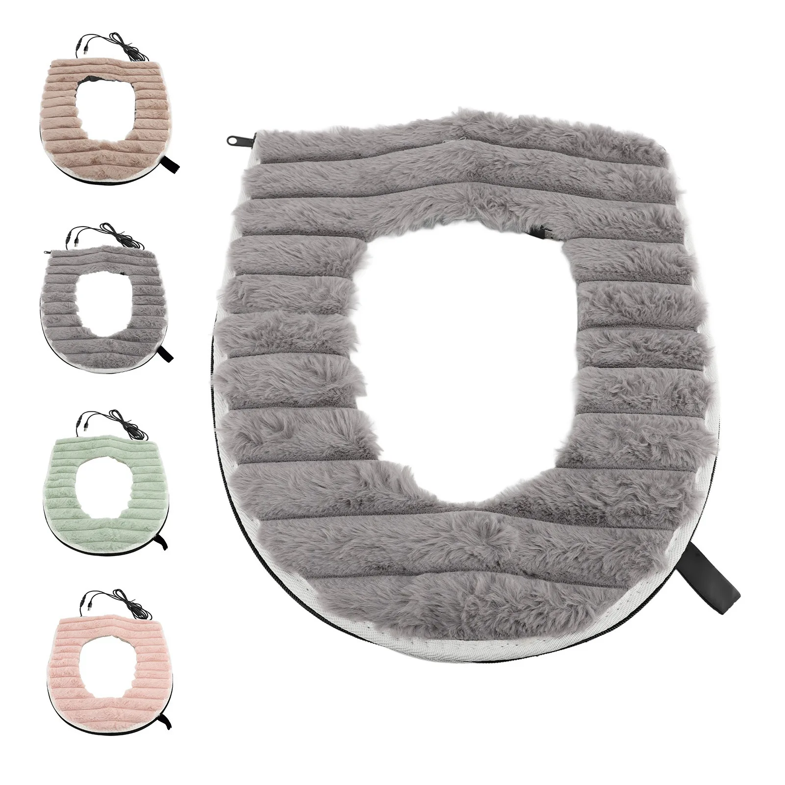 المرحاض ساخنة وسادة للمقعد قابل للغسل النسيج 43x37 سنتيمتر المياه برهان بولي PU مساحة كبيرة التدفئة USB التدفئة المرحاض دفئا للحمام المنزل