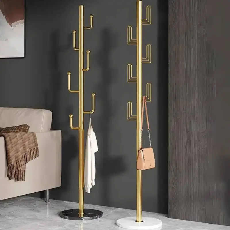 Portable Hanger Clothes Rack Gold Metal Minimalist Modern Bedroom Clothes Rack Place Saving Perchero De Pie Home Accessories
