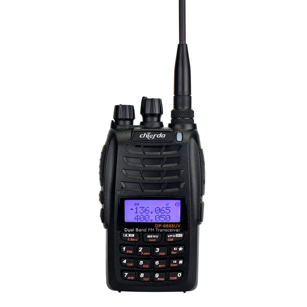 400-480 mhz long distance walkie talkie 15 km with double PTT dual band radio