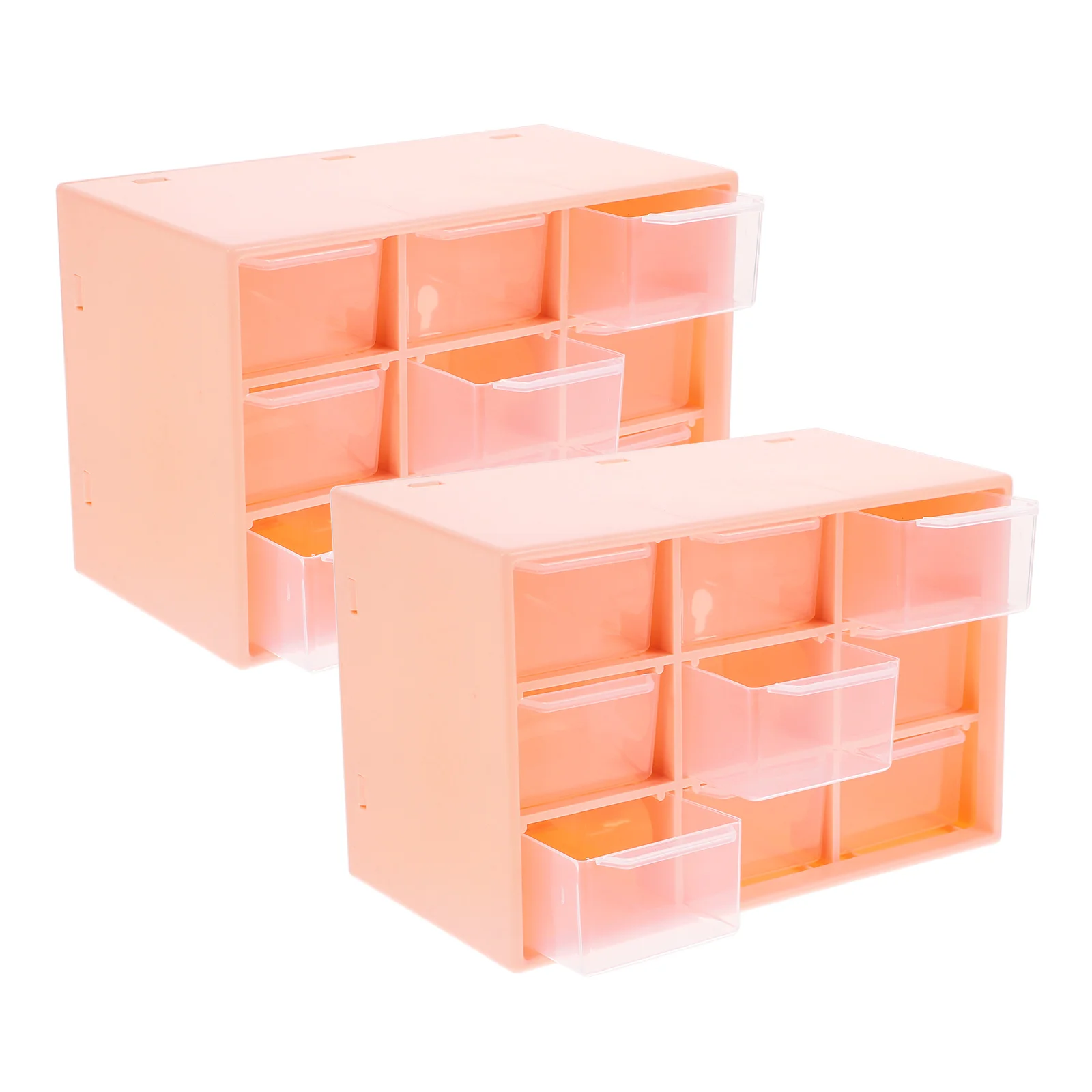 

2Pcs Desktop Drawer Box Organizer Layered Storage Compact Desktop Drawers Office Supplies Organizer Box Storage Drawer Units