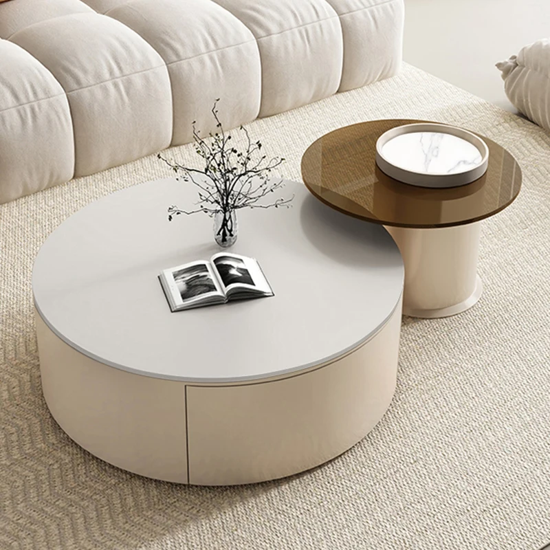 

Dressers Console Coffee Tables Living Room Side Round Dressing Coffee Table Garden Nordic Mesa De Centro De Sala Home Furniture