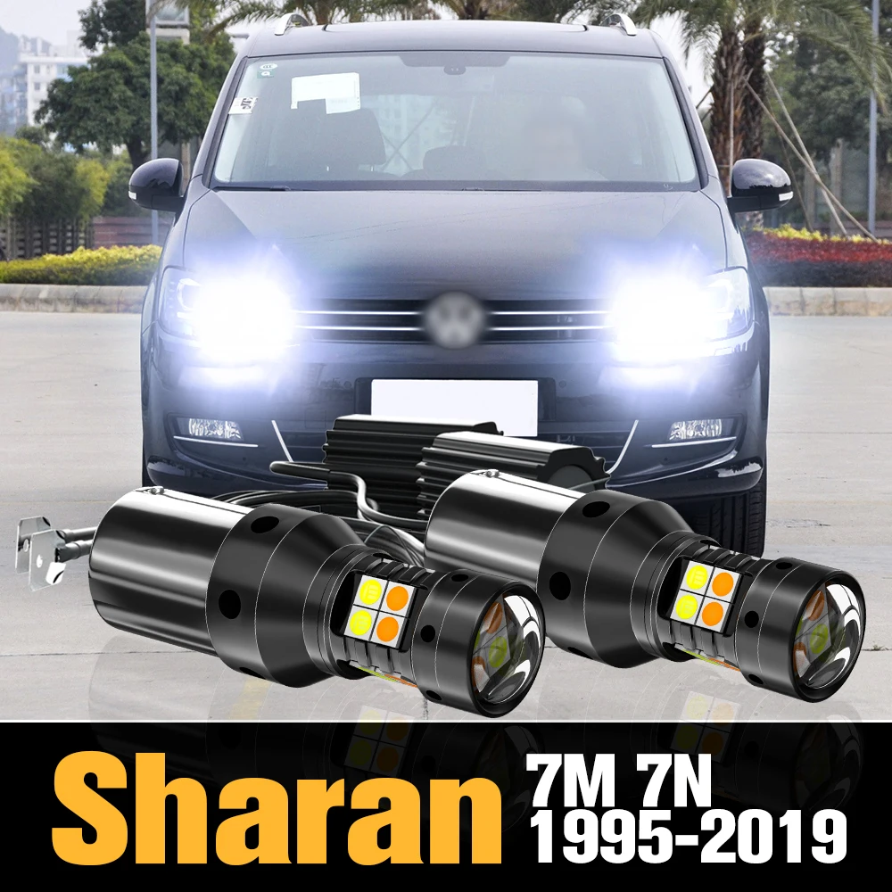 

2x Canbus LED Dual Mode Turn Signal+Daytime Running Light DRL Accessories For VW Sharan 7M 7N 1995-2019 2010 2011 2012 2013 2014