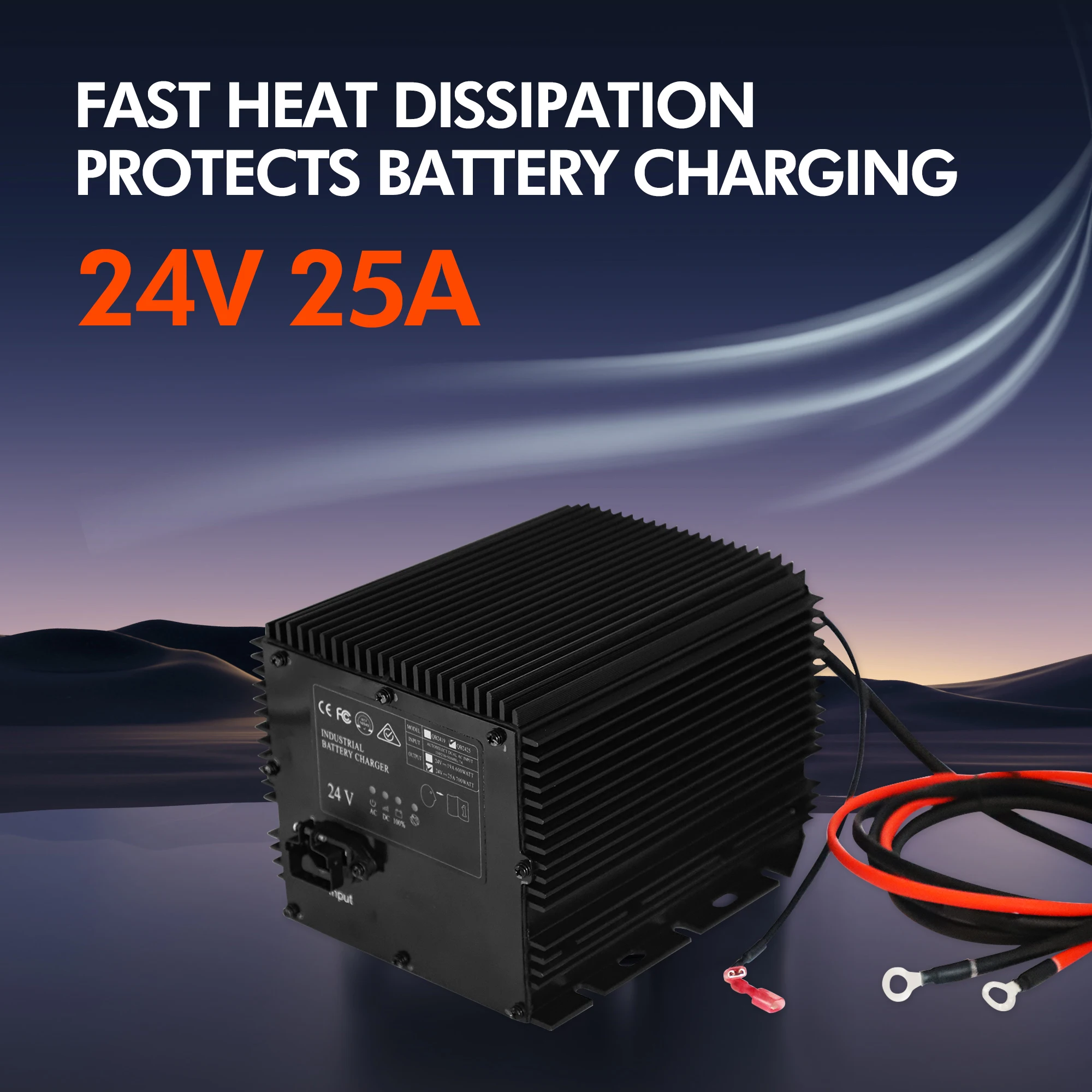 

24B-24V 25A Battery Charger 105739 96211 For Genie Skyjack JLG Scissor Lift Signet Replaces HB600 161827 128537