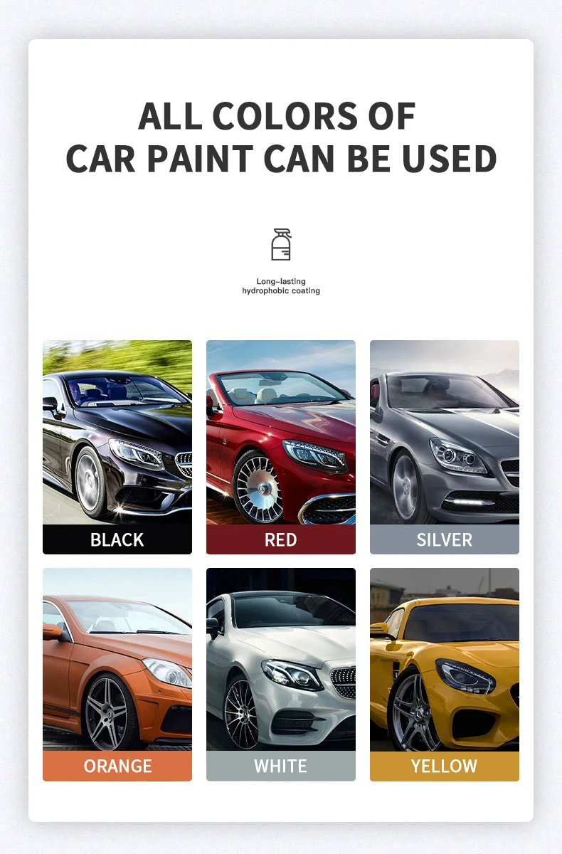300ML Car Ceramic Coating Wax Liquid Glass Auto Body Polish Paint Hydrophobic Shine Long Lasting Protection Car Products